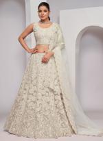 Soft Net Ivory Wedding Wear Sequins Work Lehenga Choli